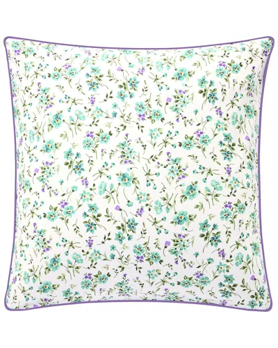 Anne De Solene Anne De Solène Fugace Organic Percale Reversible Euro Sham In Multi