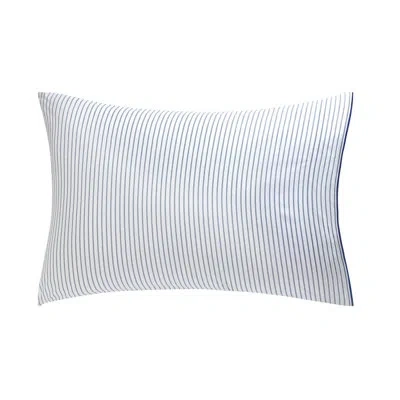 Anne De Solene Galante Pillowcase Pair In White,blue