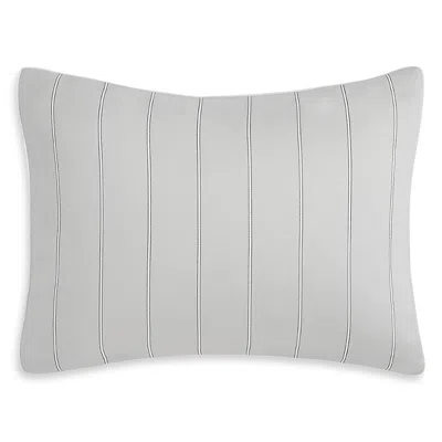 Anne De Solene Journey Reversible Striped Boudoir Pillow Sham In Gray
