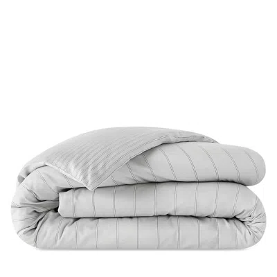 Anne De Solene Journey Reversible Striped Duvet Cover, King In White