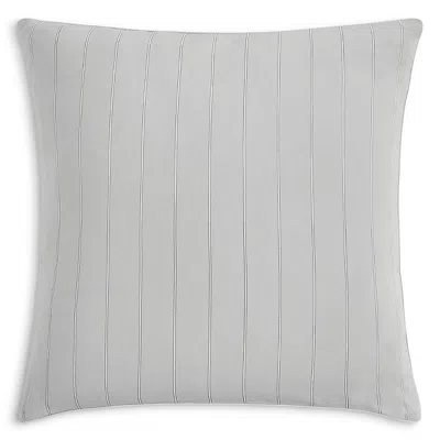 Anne De Solene Journey Reversible Striped Euro Pillow Sham In Gray