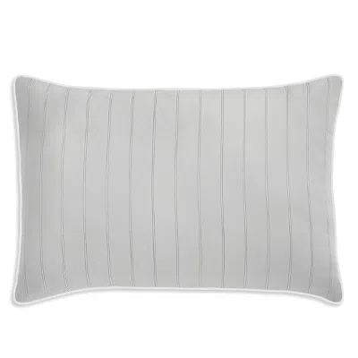 Anne De Solene Journey Reversible Striped Standard Pillow Sham In Gray