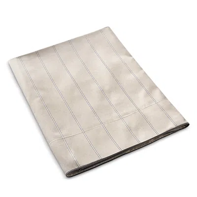 Anne De Solene Journey Striped Sateen Flat Sheet, King In Brown