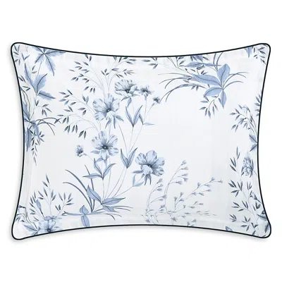 Anne De Solene La Suite Reversible Jacquard Boudoir Pillow Sham In Blue