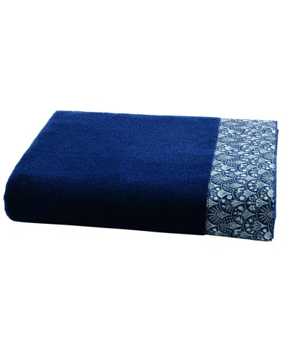 Anne De Solene Anne De Solène Loopstitch Galante Bath Sheet In Blue