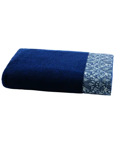 Anne De Solene Anne De Solène Loopstitch Galante Bath Towel In Blue