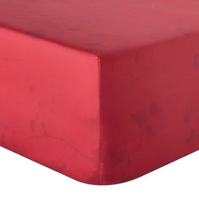 Anne De Solene Minimaliste Fitted Sheet, Queen In Red
