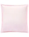 Anne De Solene Anne De Solène Nature Organic Percale Reversible Euro Sham In Pink