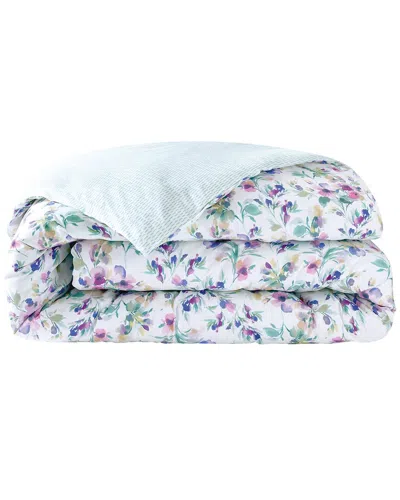Anne De Solene Organic Cotton Percale 200 Thread Count Enchantment Duvet Cover In Multi