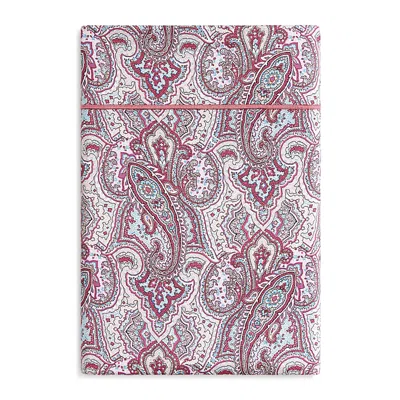 Anne De Solene Paisley Flat Sheet, King In Pink