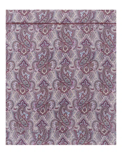 Anne De Solene Paisley Sateen Flat Sheet In Multi