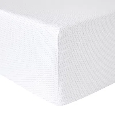 Anne De Solene Perle Lune Fitted Sheet, King In White