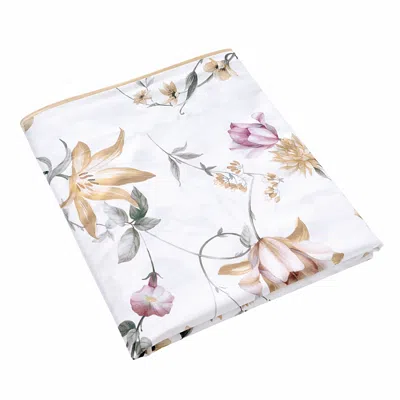 Anne De Solene Perle Lune Flat Sheet, Queen In White