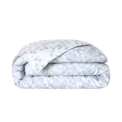 Anne De Solene Rosée Blue Queen Printed Quilted Coverlet In Blue; White,rosée Blue