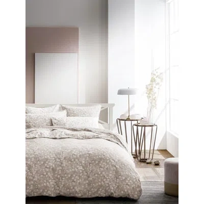 Anne De Solene Rosée Gray Standard Cotton Reversible Duvet Cover