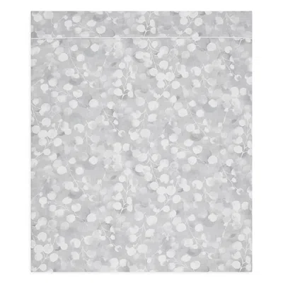 Anne De Solene Rosee Gris Cotton Flat Sheet, King In Grey