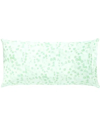 Anne De Solene Rosee Sauge 300 Thread Count Sateen Pillowcase Set In Green