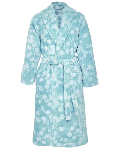 Anne De Solene Anne De Solène Rosee Velvet Bathrobe In Blue