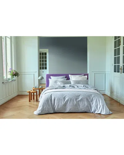 Anne De Solene Ruban 200 Thread Count Organic Cotton Duvet Covet In Blue