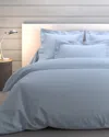 Anne De Solene Vexin 200 Thread-count Queen Duvet Cover In Azur