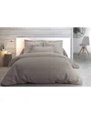 Anne De Solene Vexin 200 Thread-count King Duvet Cover In Brume