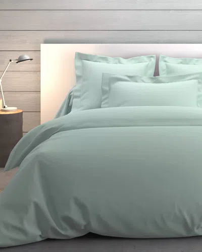 Anne De Solene Vexin 200 Thread-count Duvet Cover In Green