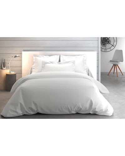 Anne De Solene Vexin 200 Thread-count Duvet Cover In White