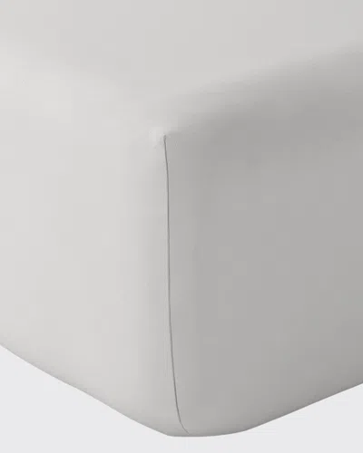 Anne De Solene Vexin 200 Thread-count Fitted Sheet In Gray
