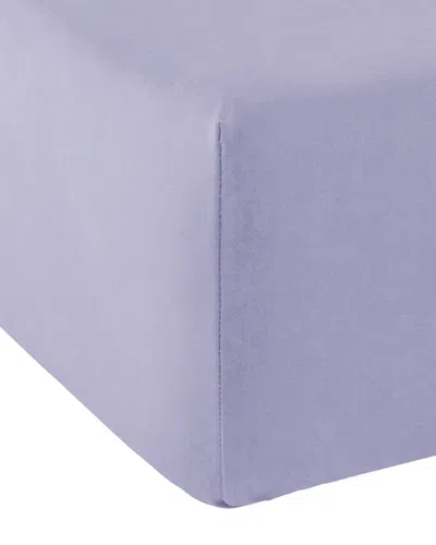 Anne De Solene Vexin 200 Thread-count King Fitted Sheet In Iris
