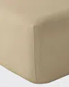 Anne De Solene Vexin 200 Thread-count King Fitted Sheet In Neutral
