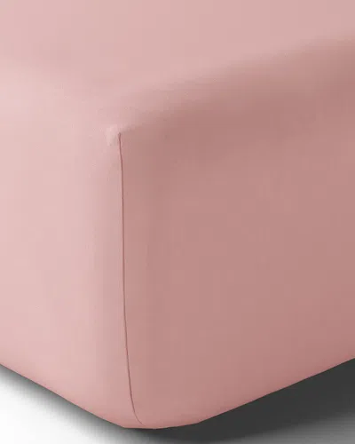 Anne De Solene Vexin 200 Thread-count Fitted Sheet In Pink