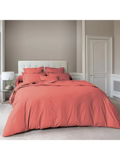 Anne De Solene Vexin Cotton Duvet Cover & Sham Collection In Red