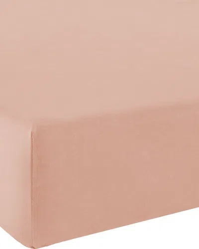 Anne De Solene Vexin Fitted Sheet In Peach