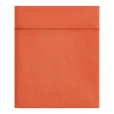 Anne De Solene Vexin Flat Sheet, Full/queen In Orange