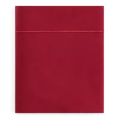 Anne De Solene Vexin Flat Sheet, Full/queen In Bourgogne