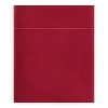 Anne De Solene Vexin 200 Thread-count King Flat Sheet In Bourgogne