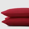 Anne De Solene Vexin King Pillowcases, Pair In Bourgogne