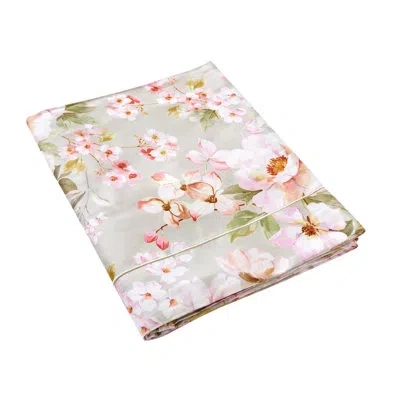Anne De Solene Voyageuse Flat Sheet In Gray;pink