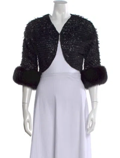Pre-owned Anne Dee Goldin V-neck Sweater In Black
