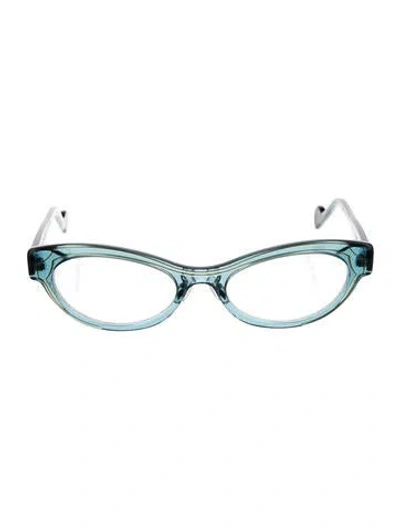 Pre-owned Anne Et Valentin Cat-eye Eyeglasses In Blue