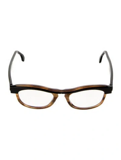 Pre-owned Anne Et Valentin Round Eyeglasses In Black