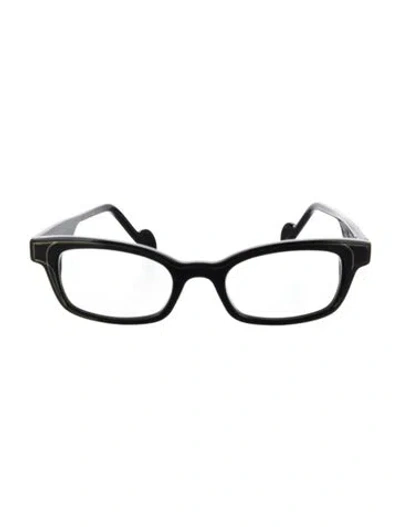 Pre-owned Anne Et Valentin Square Eyeglasses In Black