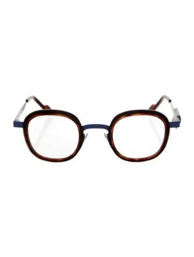 Pre-owned Anne Et Valentin Square Eyeglasses In Blue