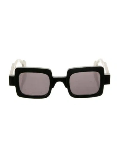 Pre-owned Anne Et Valentin Square Tinted Sunglasses In Green