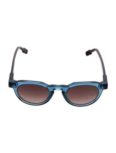 Pre-owned Anne Et Valentin Wayfarer Gradient Sunglasses In Blue