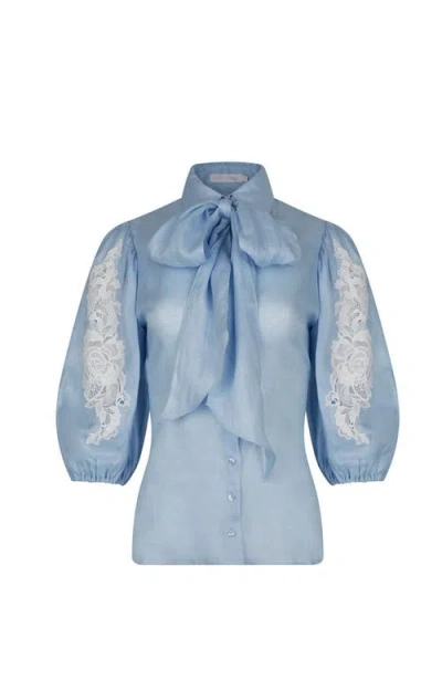 Anne Fontaine Abbie Shirt In Blue