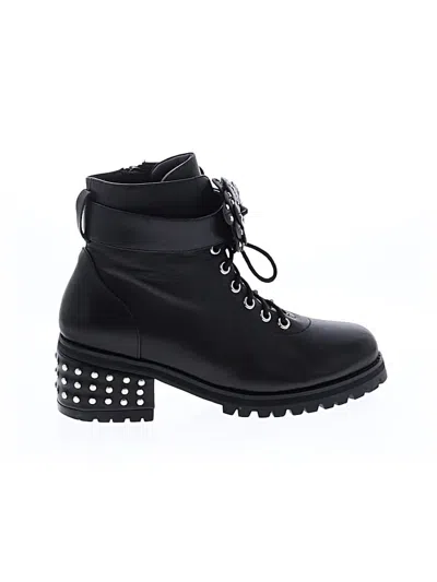 Pre-owned Anne Fontaine Ankle Boots In Black