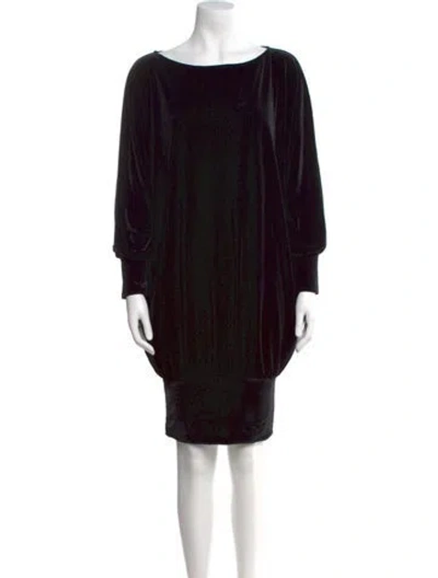 Pre-owned Anne Fontaine Bateau Neckline Mini Dress W/ Tags In Black
