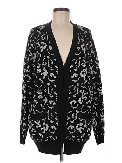 Pre-owned Anne Fontaine Cardigan Sweater In Black