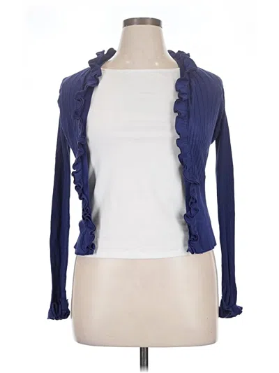 Pre-owned Anne Fontaine Cardigan Sweater In Blue